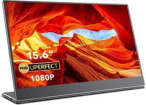 UPERFECT 15.6 Inch Portable Monitor Freestanding Frameless, FHD 1080P FreeSync IPS HDR USB C Gaming Display With Smart Stand For XBOX PS5 Laptop PC MAC Phone