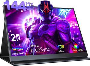 UPERFECT 2K 144Hz Portable Monitor Upgraded 16.1" HDR QHD Eye Care Screen Gaming Monitor