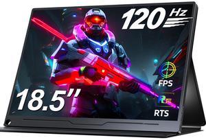 UPERFECT 18.5" 120Hz Portable Monitor 1080P HDMI Dual USB C Computer Gaming Monitors  Freesync HDR w/VESA