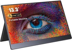 UPERFECT Portable Monitor 13.3-Inch 2560X1600 With Dual Speakers IPS Second Laptop Screen HDMI Display