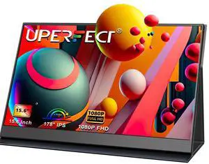 UPERFECT 15.6" Portable Monitor FHD 1080P 1200:1 Eye-care Portable Gaming Monitor With VESA Mount