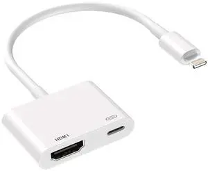 UPERFECT Lightning to HDMI Adapter [Driver-Free] for iPhone 15/14/13/12/11/X/8/7, iPad, iPod - 1080P Plug & Play Sync Screen to TV/Monitor/Projector - Aluminum Portable Digital AV Converter