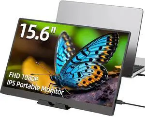 UPERFECT 15.6 Inch Ultra Slim Portable Monitor - FHD IPS Laptop Screen Extender with Adjustable Stand | USB-C Compatible | Ideal for Travel, Office, Gaming & Learning UPERFECT 15.6 Inch Ultra Slim Portable Monitor - FHD IPS Laptop Screen Extender with Adjustable Stand | USB-C Compatible | Ideal for Travel, Office, Gaming & Learning