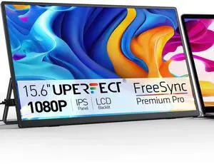 UPERFECT 15.6" Portable Monitor 1080P FHD, 125% sRGB, 350Nits, USB-C HDMI, w/Stand - Universal Laptop/Phone/Gaming Monitor UPERFECT 15.6" Portable Monitor 1080P FHD, 125% sRGB, 350Nits, USB-C HDMI, w/Stand - Universal Laptop/Phone/Gaming Monitor