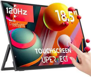 UPERFECT 18.5" 120Hz Touchscreen Portable Monitor 1080P For Xbox PS Gaming Monitor 120Hz w/180° Adjustable Stand &VESA UPERFECT 18.5" 120Hz Touchscreen Portable Monitor 1080P For Xbox PS Gaming Monitor 120Hz w/180° Adjustable Stand &VESA