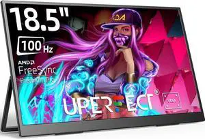 UPERFECT 18.5" 100Hz Portable Monitor 1080P FHD Display Mini HDMI and 2*Type C 100% sRGB Monitor