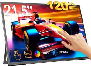 UPERFECT 21.5" 120Hz Touchscreen Portable Monitor with Kickstand & VESA Mount, HDMI & Type-C, for Gaming, Laptops, Steamdeck, MacBook, Phones, Mini PC