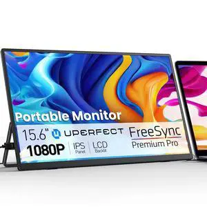 UPERFECT 15.6" Portable Monitor 1080P FHD, 125% sRGB, 350Nits, USB-C HDMI, w/Stand - Universal Laptop/Phone/Gaming Monitor UPERFECT 15.6" Portable Monitor 1080P FHD, 125% sRGB, 350Nits, USB-C HDMI, w/Stand - Universal Laptop/Phone/Gaming Monitor