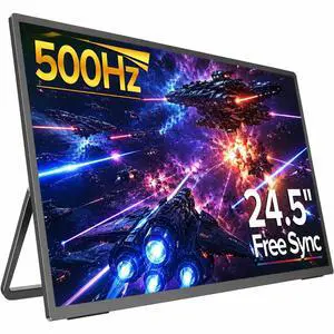 UPERFECT 24.5" Portable Gaming Monitor 500Hz HDR 600Nits 0.1ms Ultra-Fast Fast IPS Matte Screen, Built-in Stand & Speakers, VESA Mount, USB-C/HDMI/DP for PC & Game Console UPERFECT 24.5" Portable Gaming Monitor 500Hz HDR 600Nits 0.1ms Ultra-Fast Fast IPS Matte Screen, Built-in Stand & Speakers, VESA Mount, USB-C/HDMI/DP for PC & Game Console
