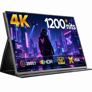 UPERFECT 15.6" 4K Portable Monitor 3840x2400 UHD, 1200 Nits High Brightness, 145% sRGB, 2000:1 Contrast Ratio, USB-C & Mini HDMI, VESA Mount (75x75mm), Travel Display for Laptop/PC/Mac/Console UPERFECT 15.6" 4K Portable Monitor 3840x2400 UHD, 1200 Nits High Brightness, 145% sRGB, 2000:1 Contrast Ratio, USB-C & Mini HDMI, VESA Mount (75x75mm), Travel Display for Laptop/PC/Mac/Console