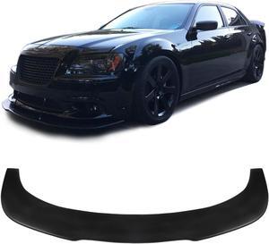 GT-Speed Universal V2 Style (Non-Vehicle Specific) 67"L x 21"D PU Front Bumper Lip Splitter - Single Pack, Unpaint Black, Come with Hardware