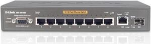 D-Link DES-3010GA-TAA 8-Port 100Mbps RJ45 1U Specialty Switch, Black