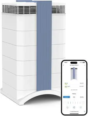 IQAir GC MultiGas XE Air Purifier  Smart MultiGas Filtration for Rooms up to 1125 sq ft - Chemicals, Odors, VOCs, and Particles, Swiss Made, WiFi Enabled