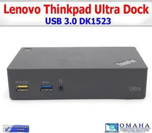 LENOVO THINKPAD USB 3.0 ULTRA DOCK DK1523 03X7131 40A8 DOCKING STATION W/EXTRAS