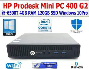 HP PRODESK 400 G2 i5-6500T 2.50GHz 4GB RAM 120GB SSD WIFI MINI PC WIN10 PRO