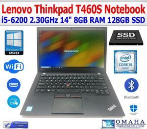 LENOVO THINKPAD T460S i5-6200 2.30GHz 8GB RAM 128GB SSD WIN10 PRO WIFI/BT