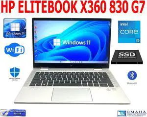 HP ELITEBOOK X360 830 G7 i5-10310U 1.70GHz 8GB RAM 512GB SSD WIN11 PRO WIFI/BT
