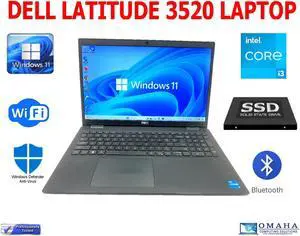 DELL LATITUDE 3520 i3-1115 3.00GHz 8GB RAM 256GB SSD WIN11 PRO WIFI/BT