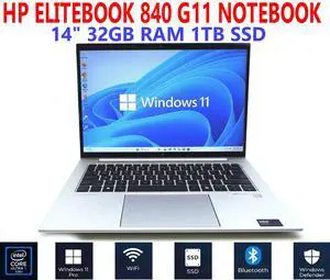 HP ELITEBOOK 840 G11 NOTEBOOK INTEL CORE ULTRA 5 135U 1.60GHz 14" 32GB RAM 1TB SSD WIN 11 PRO WIFI/BT HP ELITEBOOK 840 G11 NOTEBOOK INTEL CORE ULTRA 5 135U 1.60GHz 14" 32GB RAM 1TB SSD WIN 11 PRO WIFI/BT