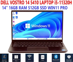 DELL VOSTRO 5410 LAPTOP i5-11320H 14" 3.20GHz 16GB RAM 512GB SSD WIN11 PRO WIFI/BT DELL VOSTRO 5410 LAPTOP i5-11320H 14" 3.20GHz 16GB RAM 512GB SSD WIN11 PRO WIFI/BT