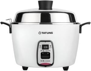 TATUNG 3-Cup Multi-Functional Cooker, Peach Color, Outer Pot : Aluminum  Alloy, Inner Pot: Stainless, 1.6L TAC-3A-SF 