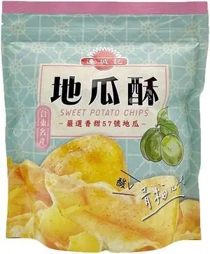 LIANCHENG Green Plum Flavor Sweet Potato Chips 140g, No shipping charges on all orders over $119 (Limited to 5 packs)