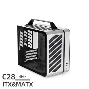 thumbnail interactive-video image 1 of Fractal Design Terra Silver Mini-ITX Small Form Factor Case – Aluminum/Steel W/ PCIe 4.0 Riser 1 of 5