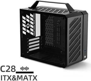 Mechanic Master C28 KuFang mATX Chassis / Alumium / Steel / Water-Cooling / Temered Glass MATX/ITX Small Form Factor Computer Case Black