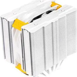 Mechanic Master KK135 CPU Cooler 6 Heat 135mm Height Pipes Dual-Tower CPUAir Cooler with 120mm PWM Fan TDP 210W, CPU Fan for Intel 1700/1200/115X.AMD AM5/AM4 White