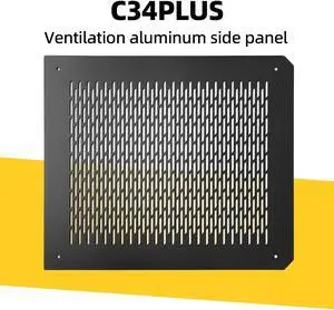 Mechanic Master Aluminum alloy Case Accessory - Fine Mesh Side Panel-Black for C34Plus