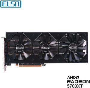 ELSA AMD Radeon RX 5700 XT 8GB GDDR6 256-Bit PCI Express 4.0 x 16 Video Card 1 x HDMI,3 x DP,Desktop Computer PC Video Gaming Graphics Card