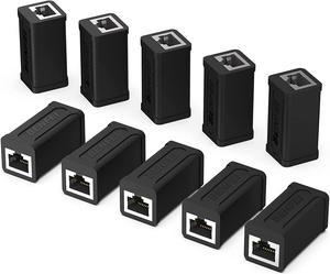 BENFEI RJ45 Inline Coupler, 10 Pack Cat7 Cat6 Cat5e Ethernet Coupler Female to Female