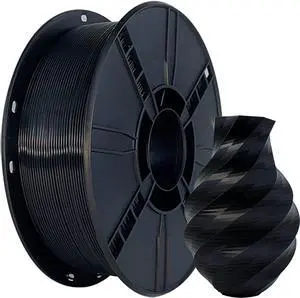 PLA Plus(PLA+) 3D Printer Filament 1.75mm Black, 3D Printing PLA+ Filament High Density, Dimensional Accuracy +/- 0.02 mm, 1kg Per Spool