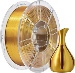 iBOSS PLA Plus(PLA+) Silk 3D Printer Filament 1.75mm Silk Gold, 3D Printing PLA+ Filament High Toughness, 1kg Spool (2.2lbs), Dimensional Accuracy +/- 0.02 mm, Fit Most FDM 3D Printers