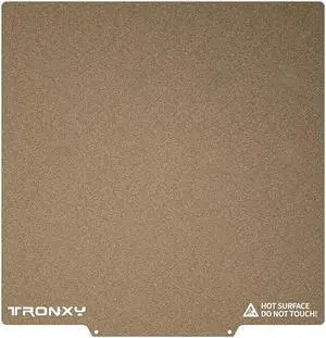 TRONXY PEI Sheet Build Plate, Flexible Magnetic PEI Build Surfaces for 3D Printer Heated Bed 330x330 mm, Removable PEI Spring Steel Platform for X5SA/X5SA PRO Hot Bed, Easy to Remove Model