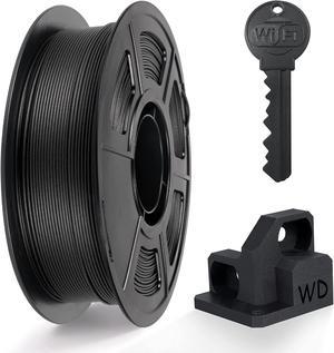 Carbon Fiber PETG Filament 1.75mm, Wear-Resistant & Heat-Resistant PETG-CF 3D Printer Filament, Carbon Fiber Filament 1kg(2.2lbs) Spool