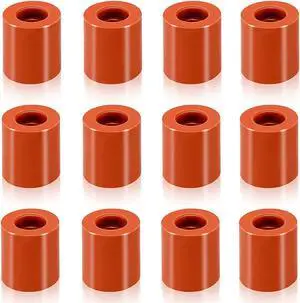 12PCS 3D Printer Heat Bed Leveling Parts, 16mm 3D Printer Leveling Column Silicone Buffer 3D Printer Heat Bed Leveling Parts Leveling Spring Replacement Part for 3D printer Ender 3 / CR6-SE