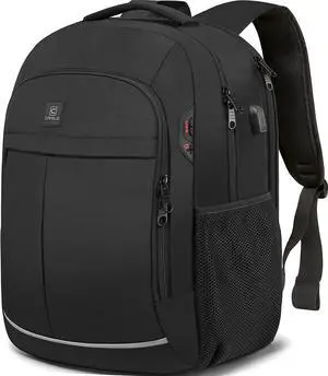 Backpack, Laptop Backpack, Carry on Backpack, Durable TSA Friendly Business Travel 17.3 Inch Laptop Backpack with USB Port, College School Bag Gift for Men Women Teens Bookbag, Black Backpack, Laptop Backpack, Carry on Backpack, Durable TSA Friendly Business Travel 17.3 Inch Laptop Backpack with USB Port, College School Bag Gift for Men Women Teens Bookbag, Black