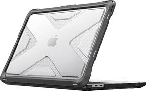 Fintie Case for MacBook Pro 13 Inch A2338(M2 M1) A2251 A2289 A2159 A1989 A1706 A1708 (2016-2022) - Heavy Duty Hard Shell Cover with TPU Bumper for MacBook Pro 13 with/Without Touch Bar, Clear