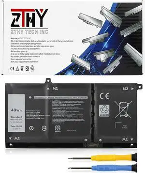 ZTHY JK6Y6 Laptop Battery Replacement for Dell Latitude 3410 3510 Vostro 5300 5401 5501 Inspiron 5300 5401 5408 5501 5508 5400 7405 7300 7500 2-in-1 Silver Series C5KG6 CF5RH H5CKD 11.25V 40Wh 3Cell
