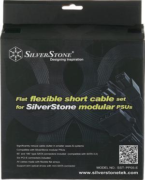 Silverstone Tek Flat Flexible Short Cable Set for Modular PSUs (PP05-E)