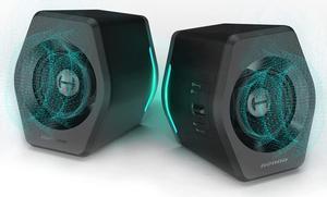 Edifier G2000 32W PC Gaming Computer Speakers for Laptop Mac Desktop Computer Woofer Speakers Bluetooth USB 3.5mm AUX Inputs RGB Lights Multimedia Speakers Black