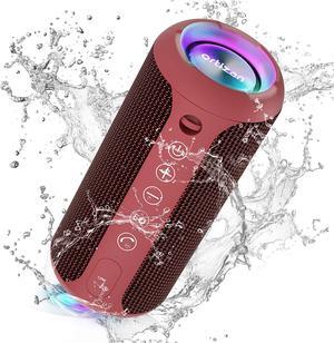 Ortizan Portable Bluetooth Speaker, IPX7 Waterproof Wireless Speaker with 24W Loud Stereo Sound, Outdoor Speakers with Bluetooth 5.0, 30H Playtime,66ft Bluetooth Range,Dual Pairing for Home