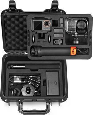 Lekufee Small Waterproof Hard Case Compatible with DJI Osmo Action 3 Combo and More DJI Action Camera Accessories (Case Only)