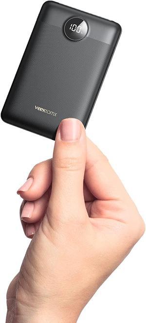 VEEKTOMX Mini Power Bank 10000mAh, Ultra Compact Small Portable Charger, PD 22.5W Fast Charge Battery Pack, Dual Output External Battery Competible with iPhone Sumsang AirPods iPad