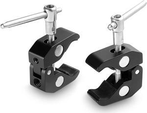 SMALLRIG Super Clamp(2 Pack) Magic Arm Clamp for DJI Ronin, Camera Monitor, LED Light-2058