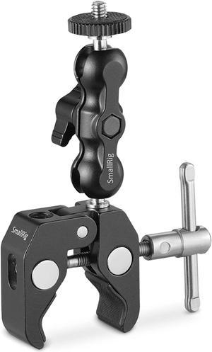 SMALLRIG Multi-Functional Ballhead Clamp Double Ball Adapter with Bottom Clamp - 2164