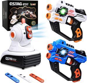 Laser Tag Set 2 Infrared Laser Gun with Projector  3 Target Cartridges Lazer Battle Game Toys for Ages 612 Year Olds Kid Teens Adults Boys  Girls Indoor Outdoor Family Activity Game Toys Gift