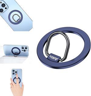 AUROX Magnetic Phone Holder 360° Rotation Phone Stand Compatible with Magsafe Grip Holder Magnetic Phone Ring for iPhone 14/13/12, Pro Max, Most Smartphones(Dark Blue)