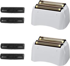 2 Packs Pro Shaver Replacement Foil and Cutters Compatible With Andis #17155 & #17150 Shaver Pro Foil (golden)